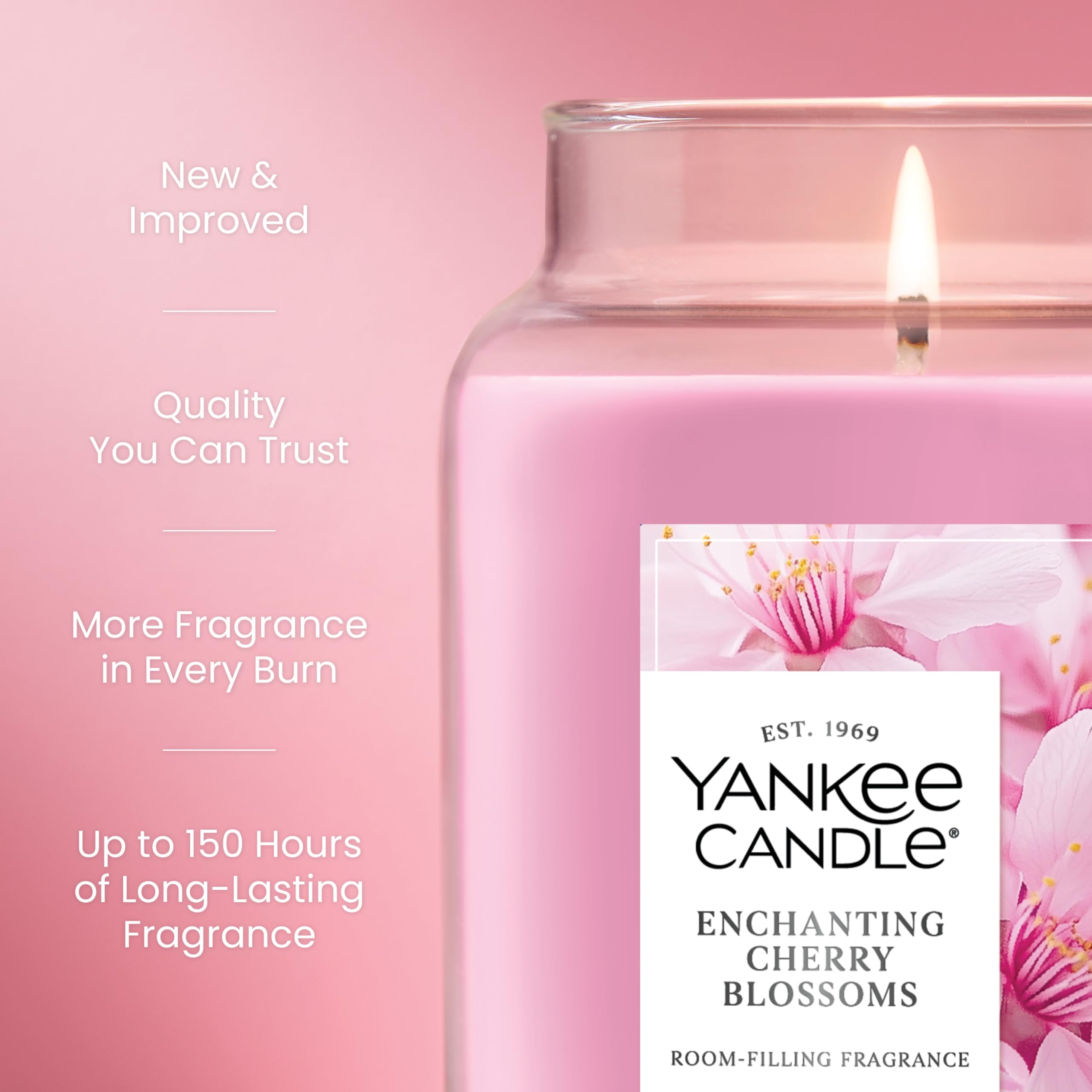 Amazon.com: Yankee Candle Enchanted Cherry Blossoms Scented Candle